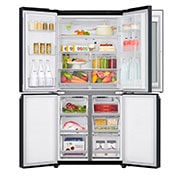 LG Réfrigérateur Multi-Portes | Door-in-Door | 530 L | No Frost | Compresseur Linéaire Inverter, LG GMQ844MCKV