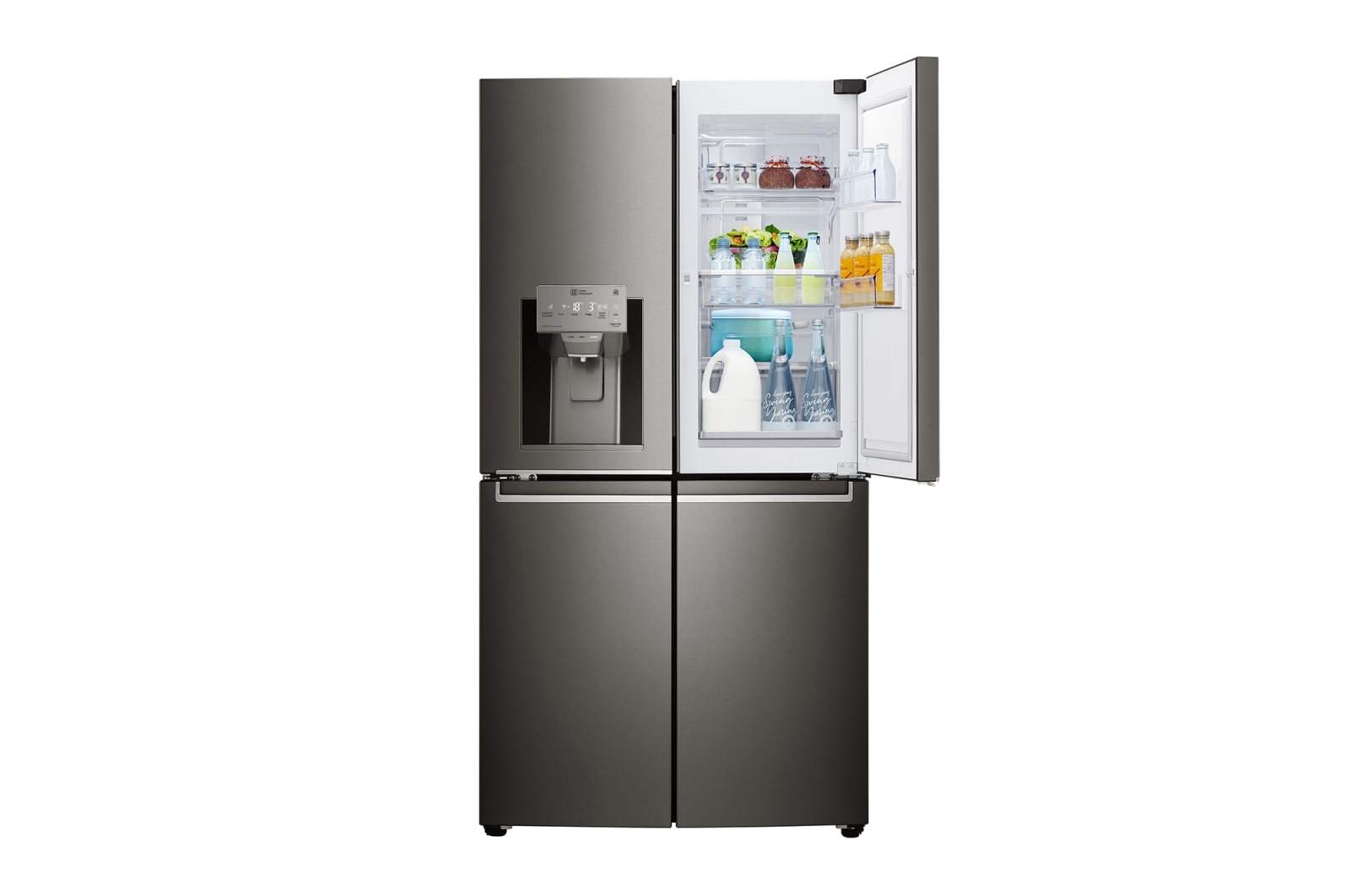 Vue avant de Réfrigérateur Multi-Portes | 571L | No Frost | Compresseur Linéaire Inverter LG GMS9331SB