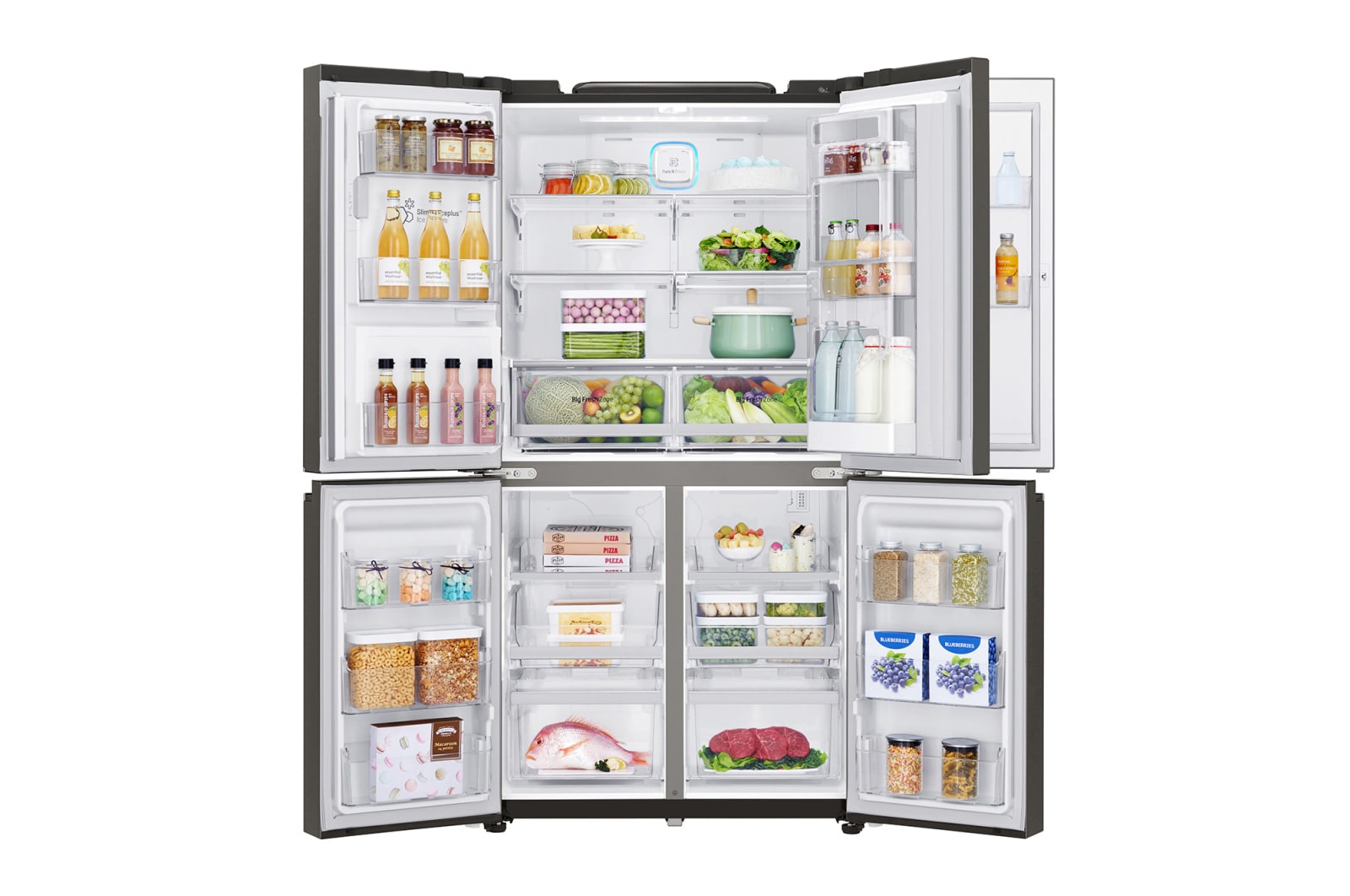 LG Réfrigérateur Multi-Portes | 571L | No Frost | Compresseur Linéaire Inverter, LG GMS9331SB