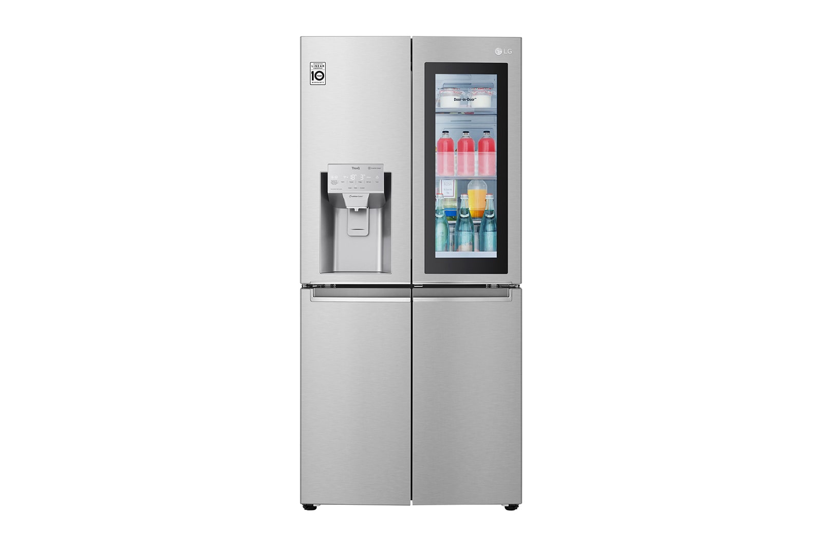 LG Réfrigérateurs multi-portes | InstaView Door-in-Door™ I 508L | Compresseur Linéaire Inverter I Total No Frost, LG GMX844BS6F