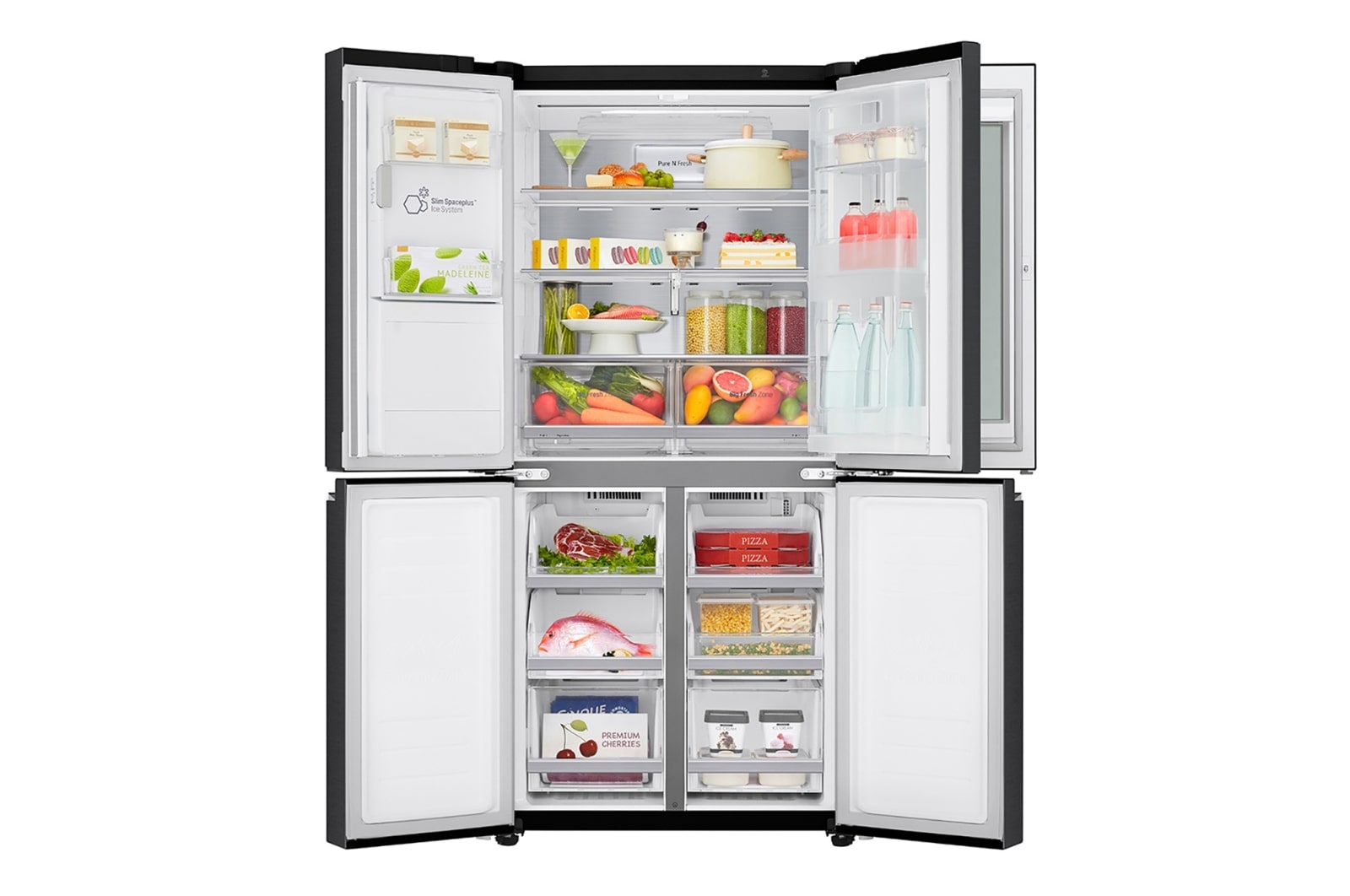 LG Réfrigérateurs multi-portes | InstaView Door-in-Door™ I 508L | Compresseur Linéaire Inverter I Total No Frost, LG GMX844MC6F