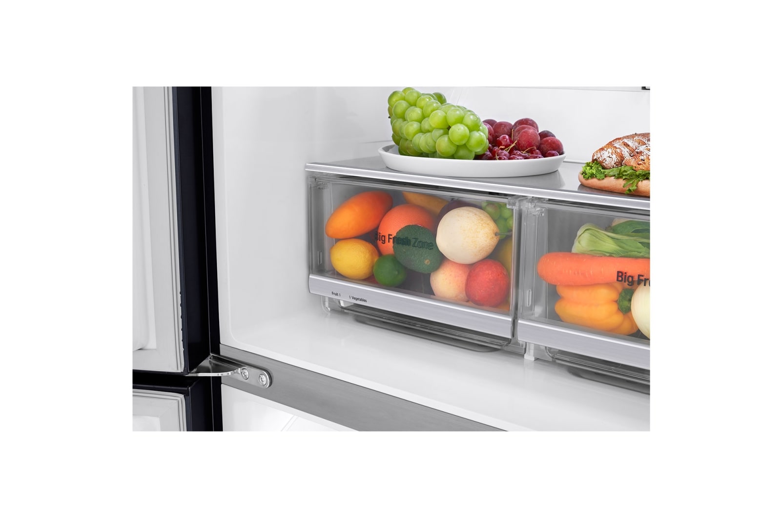 LG Réfrigérateur Multi-Portes Slim | 508 L | No Frost | Compresseur Linéaire Inverter, LG GMX844MCKV