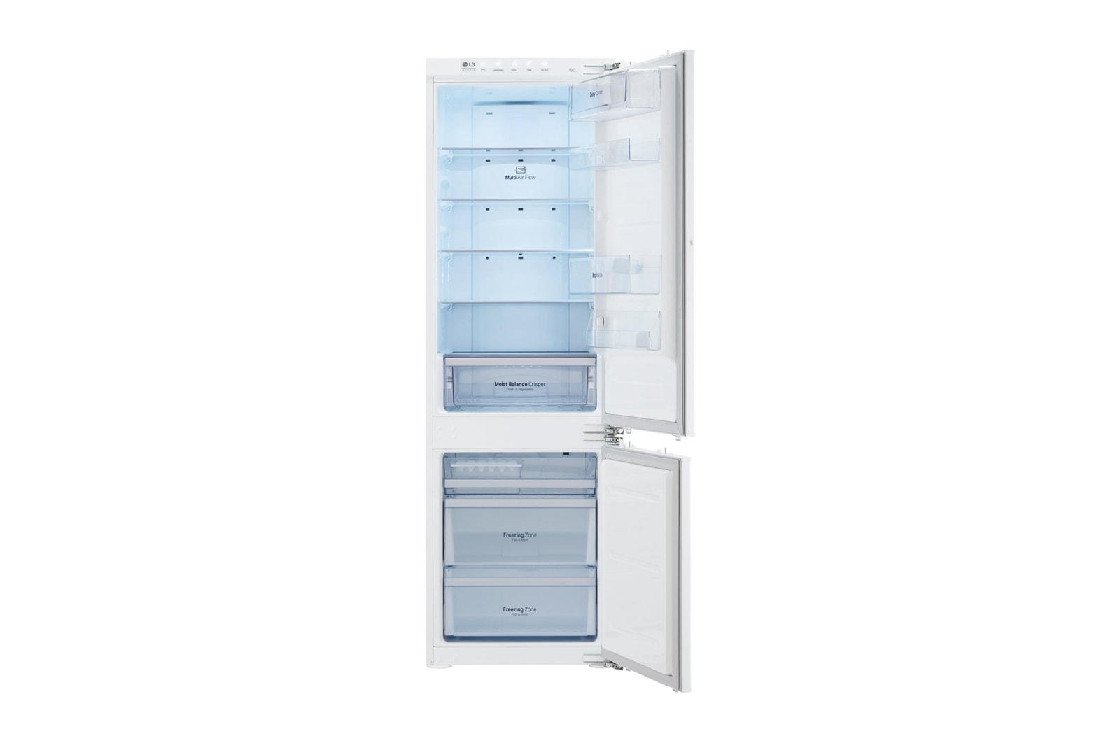LG Réfrigérateur combiné | 273L | 39dB(C) | Total No Frost | Compresseur Smart Inverter, LG GR-N266LLR