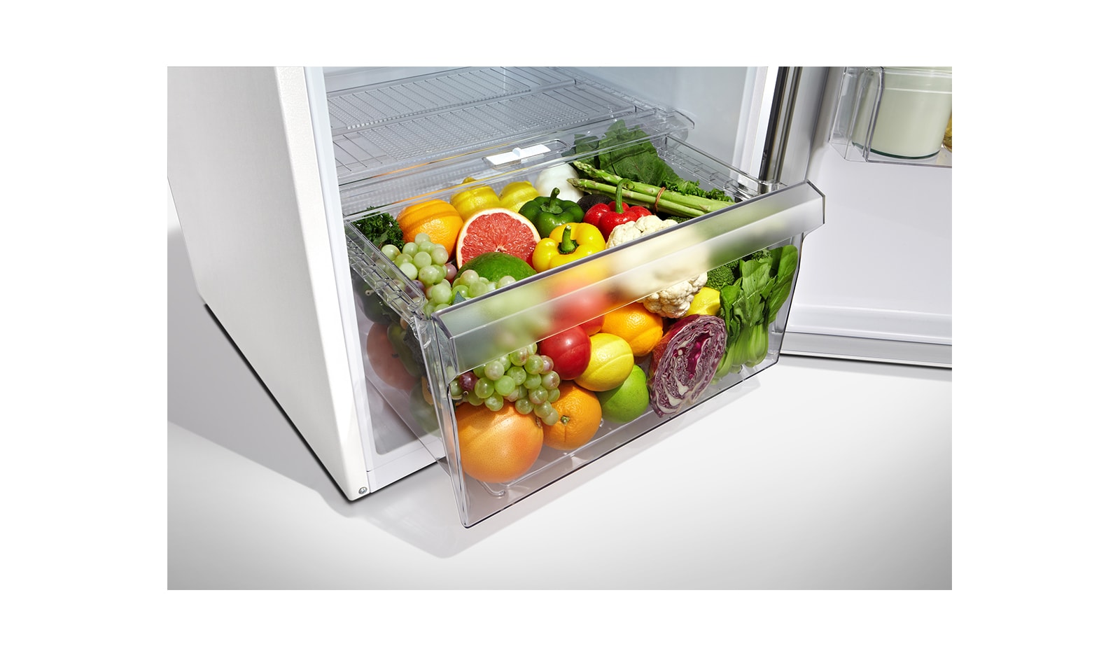 LG Réfrigérateur 2 portes | 254L | Eclairage LED | Twist ice | Magic crisper | No Frost | A+, LG GR5501WH