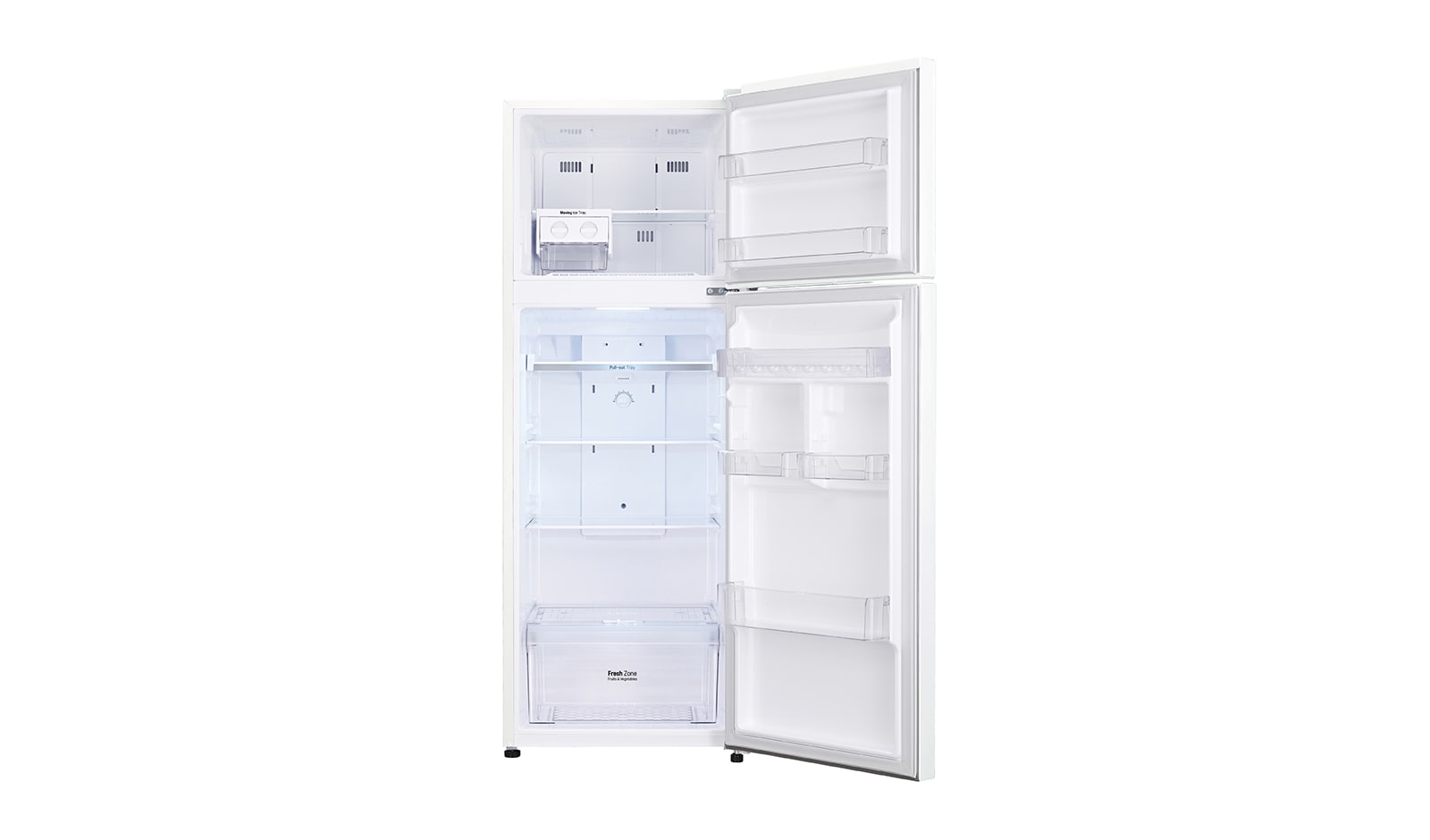 LG Réfrigérateur 2 portes | 254L | Eclairage LED | Twist ice | Magic crisper | No Frost | A+, LG GR5501WH