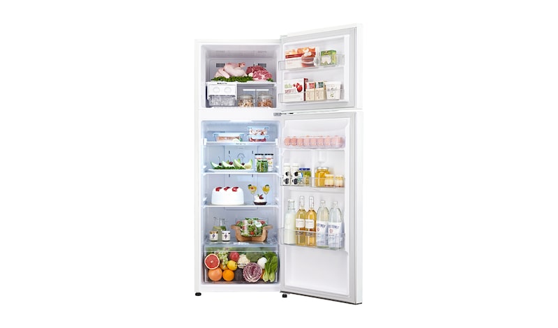 LG Réfrigérateur 2 portes | 254L | Eclairage LED | Twist ice | Magic crisper | No Frost | A+, LG GR5501WH