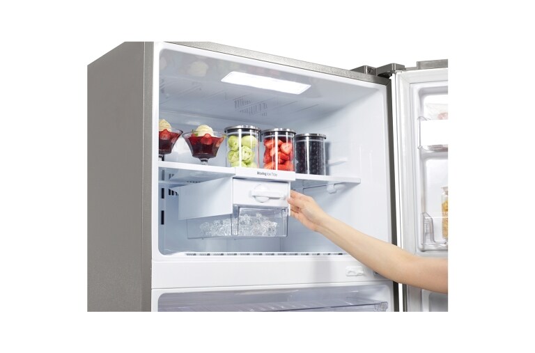 LG Réfrigérateur 2 portes | 511L | Distributeur d’eau | Smart Compresseur Inverter | No Frost | Eclairage LED | Twist Ice | Classe A++, LG GRF7848SC