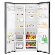 LG Réfrigérateur Américain | 591 L | Compresseur Linéaire | Moist Balance Crisper | Total No Frost | Smart Diagnosis | F, LG GSB360BASZ