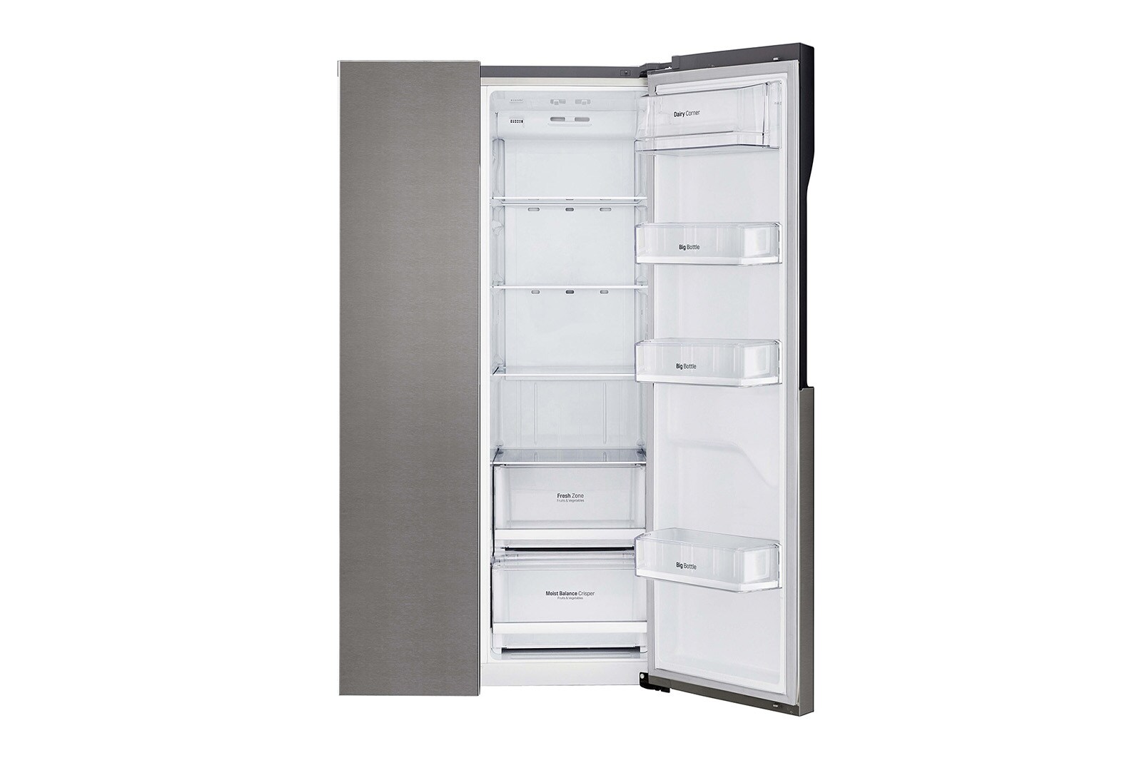 LG Réfrigérateur Américain | 591 L | Compresseur Linéaire | Moist Balance Crisper | Total No Frost | Smart Diagnosis | F, LG GSB360BASZ