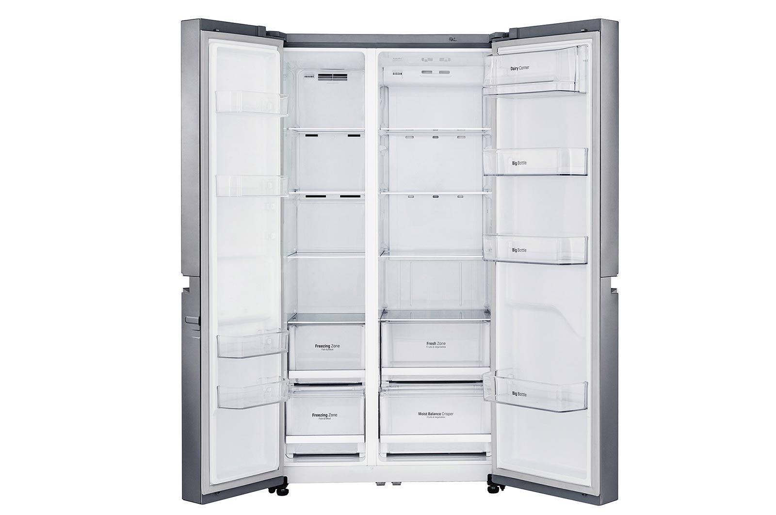 LG Réfrigérateur Américain | 642L | Compresseur Linéaire  | Total No Frost | Smart Diagnosis | F, LG GSB6616PS