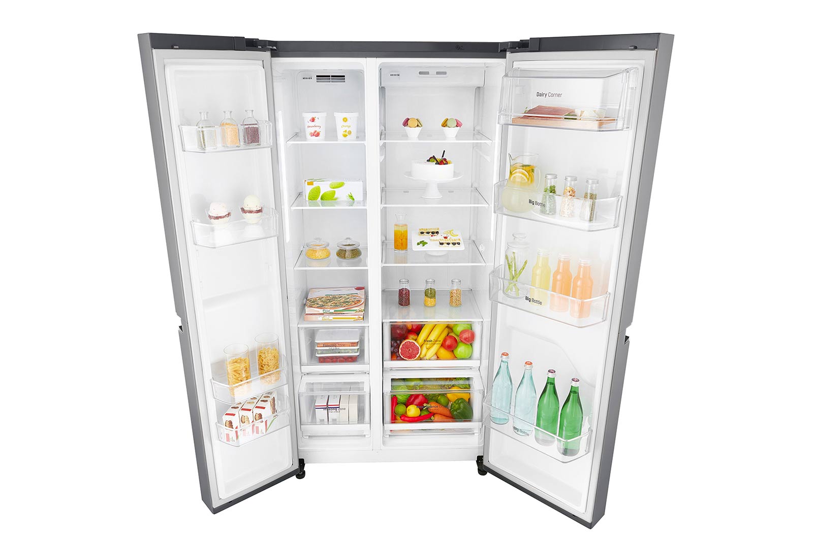 LG Réfrigérateur Américain | 642L | Compresseur Linéaire  | Total No Frost | Smart Diagnosis | F, LG GSB6616PS
