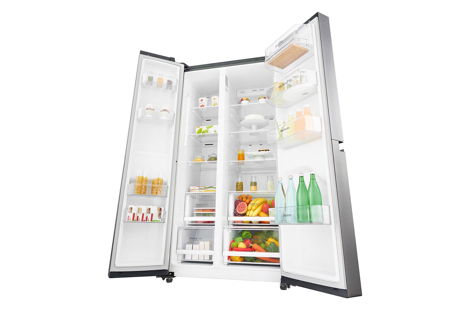 LG Réfrigérateur Américain | 642L | Compresseur Linéaire  | Total No Frost | Smart Diagnosis | F, LG GSB6616PS