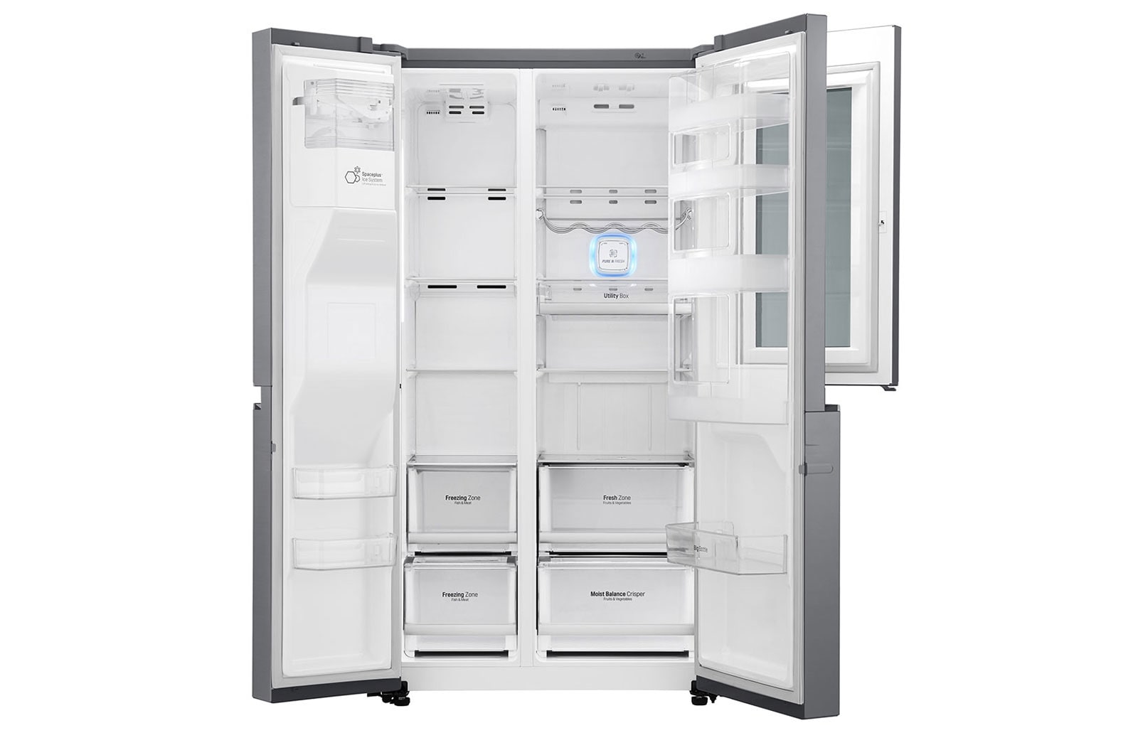 LG Réfrigérateur Américain | InstaView Door-in-Door® | 625 L | Compresseur Linéaire | Total No Frost |  F, LG GSI960PZAZ