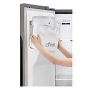 LG Réfrigérateur Américain | 606L | Compresseur linéaire | Total No Frost | Smart Diagnosis | Moist Balance Crisper | Door in Door ® | F, LG GSJ360DIDV