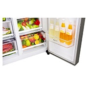 LG Réfrigérateur Américain | 606L | Compresseur linéaire | Total No Frost | Smart Diagnosis | Moist Balance Crisper | Door in Door ® | F, LG GSJ360DIDV