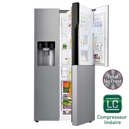 LG Electronics Réfrigérateur à porte française MAX de 36 po et 26 pi3 à  profondeur de comp