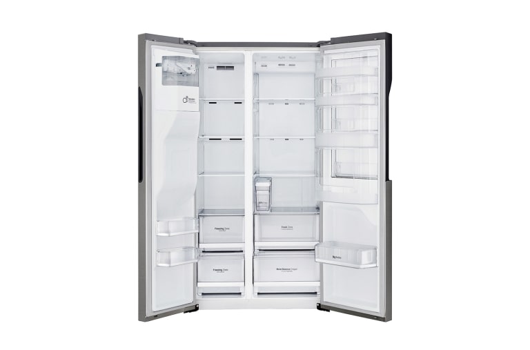 LG Réfrigérateur Américain | 606L | Compresseur linéaire | Total No Frost | Eau'tonome | Moist Balance Crisper | Door in Door® | F, LG GSJ361DIDV