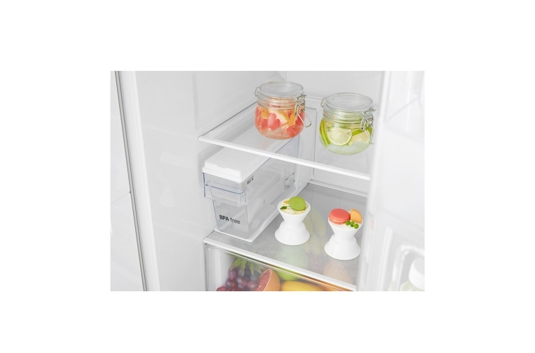 LG Réfrigérateur Américain | 606L | Compresseur linéaire | Total No Frost | Eau'tonome | Moist Balance Crisper | Door in Door® | F, LG GSJ361DIDV