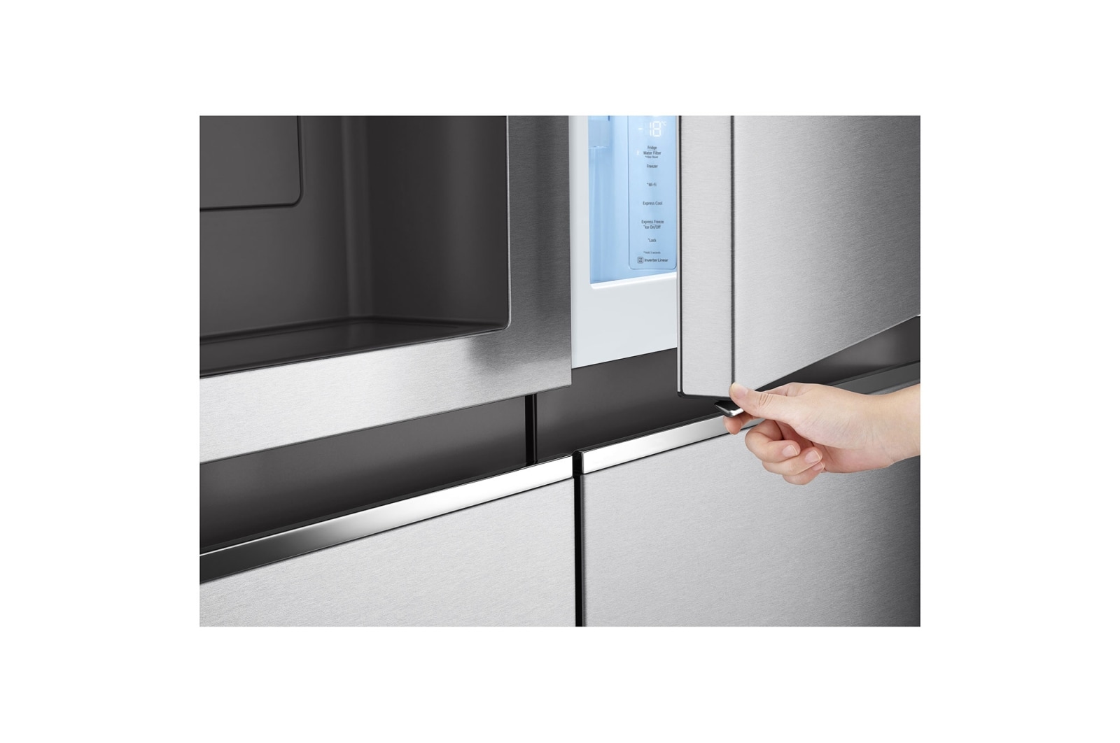 LG Réfrigérateur Américain - Grande capacité 635L | Door-in-Door™ | Door Cooling™ | Linear Cooling™ | Slim Space Plus, LG GSJV80MBLE