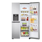 LG Réfrigérateur Américain - Grande capacité 635L | Door-in-Door™ | Door Cooling™ | Linear Cooling™ | Slim Space Plus, LG GSJV80MBLE