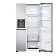 LG Réfrigérateur Américain - Grande capacité 635L | Door-in-Door™ | Door Cooling™ | Linear Cooling™ | Slim Space Plus, LG GSJV80MBLE
