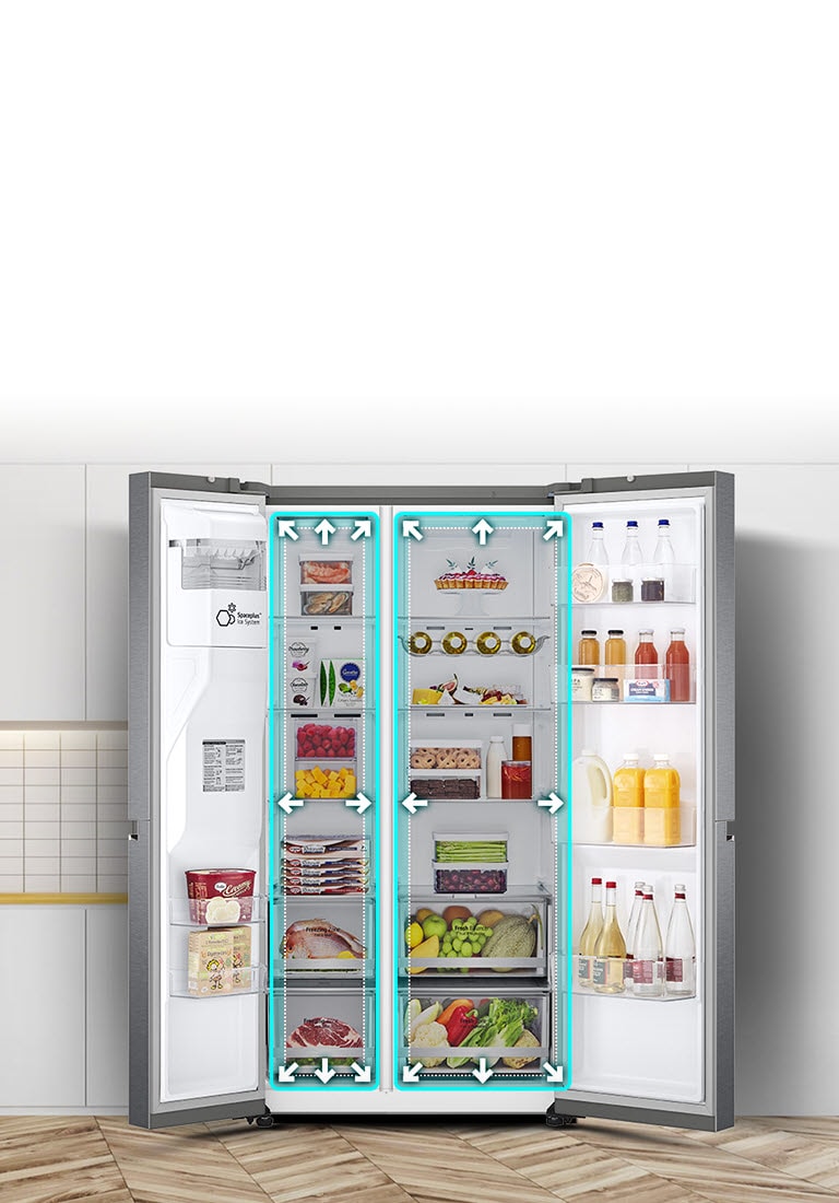 Réfrigérateur à grande capacité, moderne et élégant