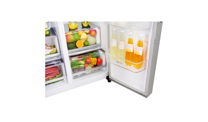 LG Réfrigérateur Américain | InstaView Door-in-Door ® | 625L | Compresseur Linéaire | Total No Frost | Wi-Fi | F, LG GSK6676SC