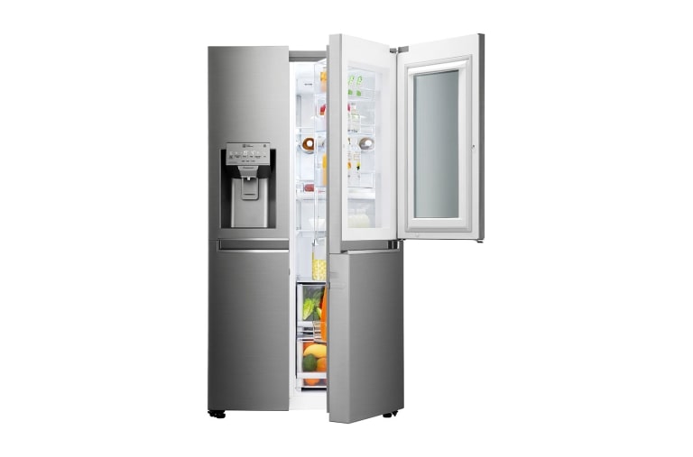 LG Réfrigérateur Américain | InstaView Door-in-Door ® | 625L | Compresseur Linéaire | Total No Frost | Wi-Fi | F, LG GSK6676SC