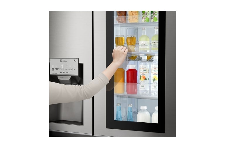 LG Réfrigérateur Américain | InstaView Door-in-Door ® | 625L | Compresseur Linéaire | Total No Frost | Wi-Fi | F, LG GSK6676SC