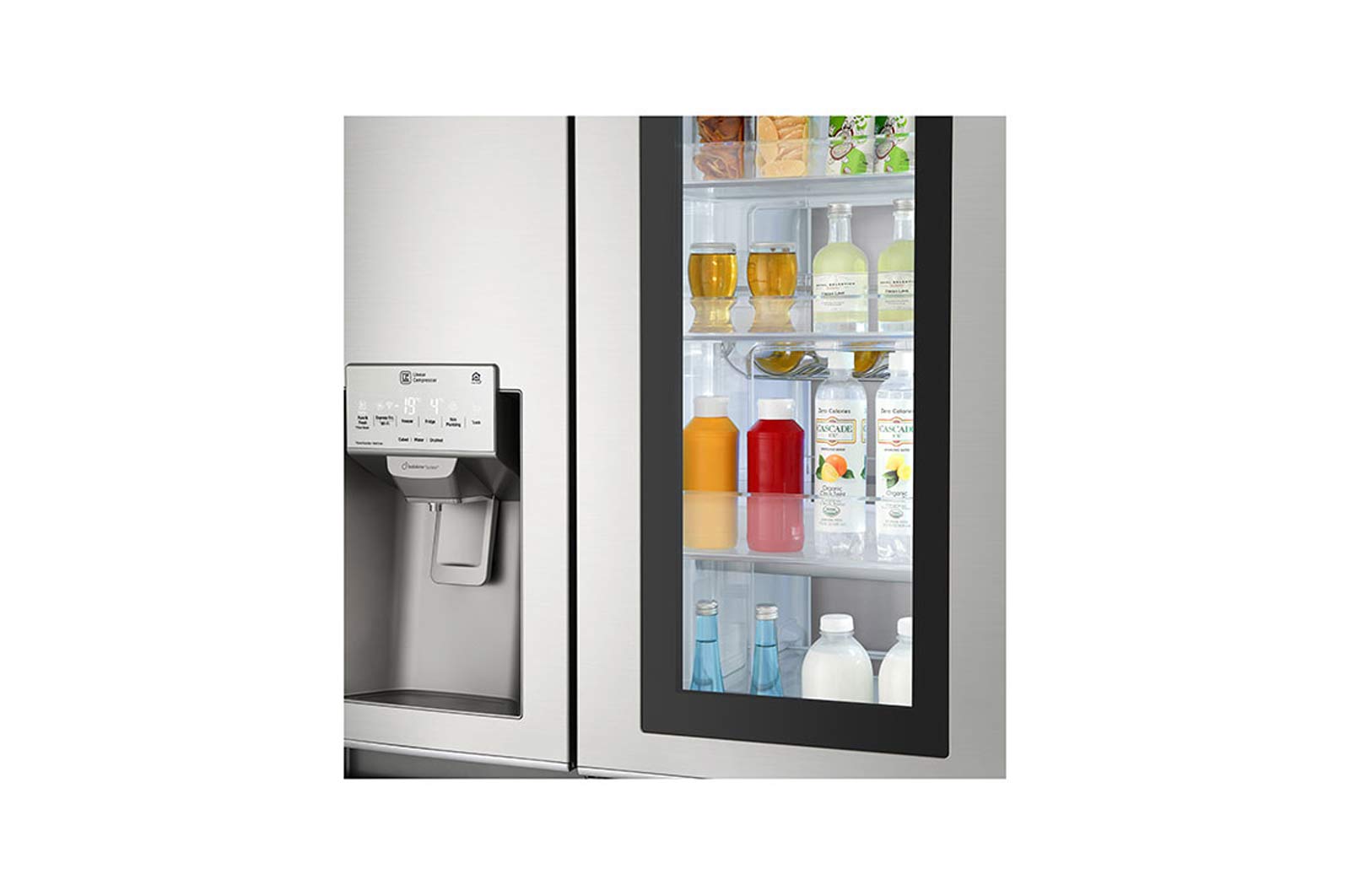 LG Réfrigérateur Américain | InstaView Door-in-Door | 625 L | Compresseur Linéaire | Door Cooling |  F, LG GSK6876SC