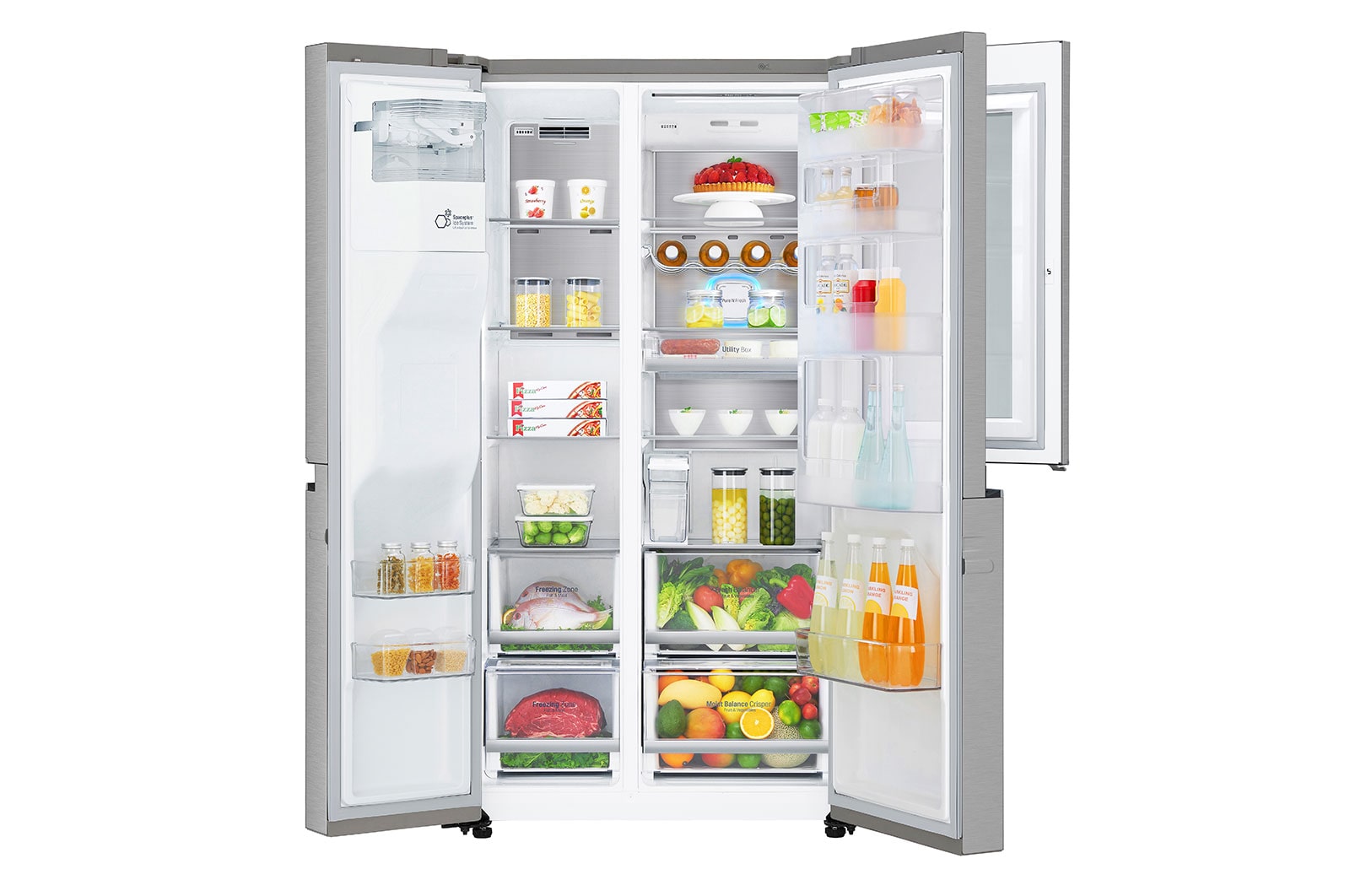 LG Réfrigérateur Américain | InstaView Door-in-Door | 625 L | Compresseur Linéaire | Door Cooling |  F, LG GSK6876SC