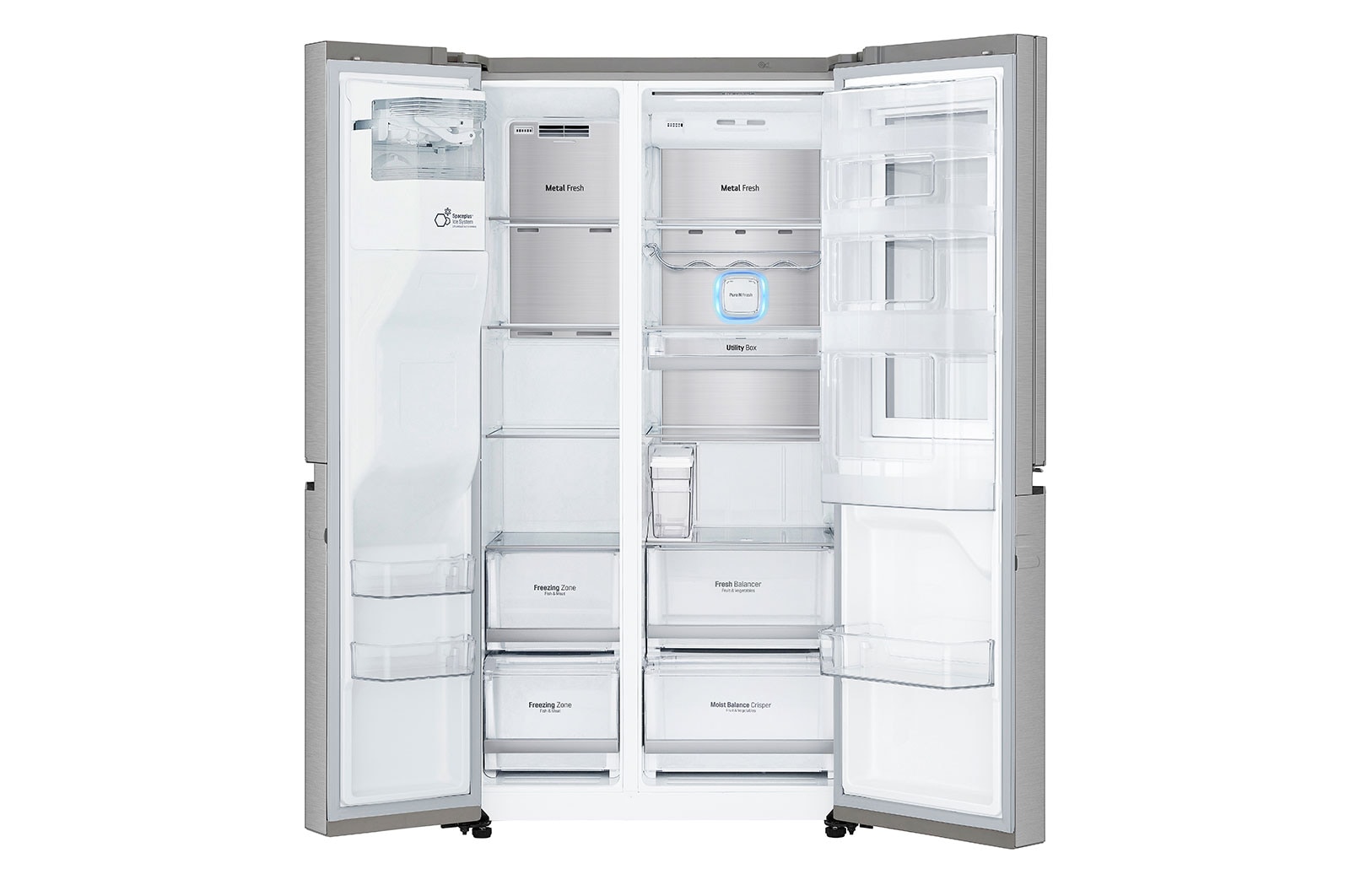 LG Réfrigérateur Américain | InstaView Door-in-Door | 625 L | Compresseur Linéaire | Door Cooling |  F, LG GSK6876SC