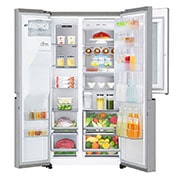 LG Réfrigérateur Américain | InstaView Door-in-Door | 625 L | Compresseur Linéaire | Door Cooling |  F, LG GSK6876SC