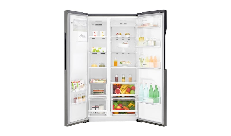 LG Réfrigérateur Américain | 606 L | Compresseur Linéaire | Moist Balance Crisper | Total No Frost | Smart Diagnosis | F, LG GSL360ICEV
