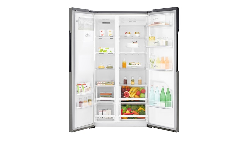 LG Réfrigérateur Américain | 591L | Compresseur Linéaire  | Total No Frost | Smart Diagnosis | F, LG GSL360ICEZ