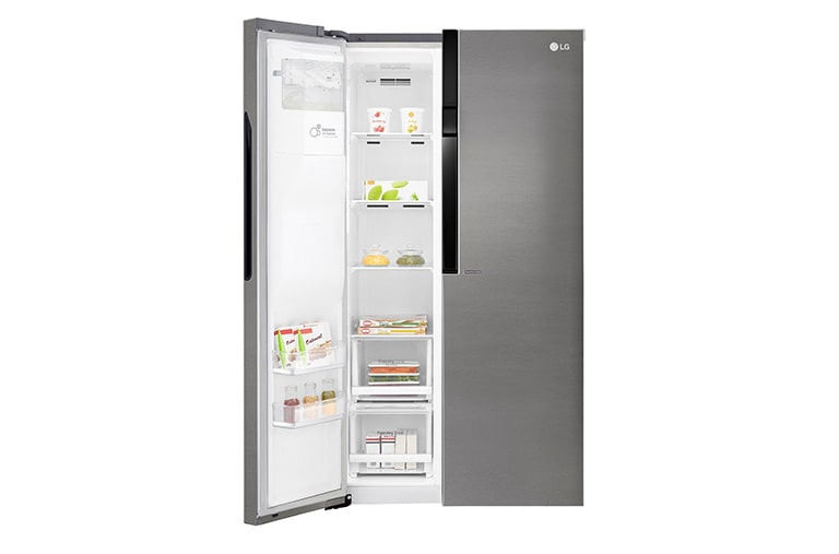 LG Réfrigérateur Américain | 591L | Compresseur Linéaire  | Total No Frost | Smart Diagnosis | F, LG GSL360ICEZ