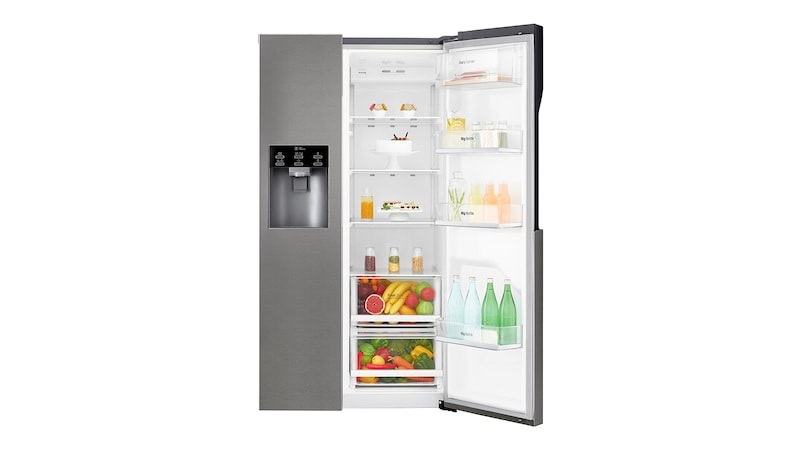 LG Réfrigérateur Américain | 591L | Compresseur Linéaire  | Total No Frost | Smart Diagnosis | F, LG GSL360ICEZ