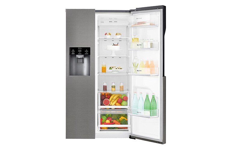 LG Réfrigérateur Américain | 591L | Compresseur Linéaire  | Total No Frost | Smart Diagnosis | F, LG GSL360ICEZ