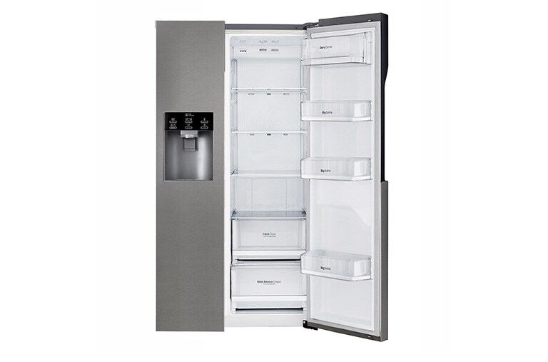 LG Réfrigérateur Américain | 591L | Compresseur Linéaire  | Total No Frost | Smart Diagnosis | F, LG GSL360ICEZ
