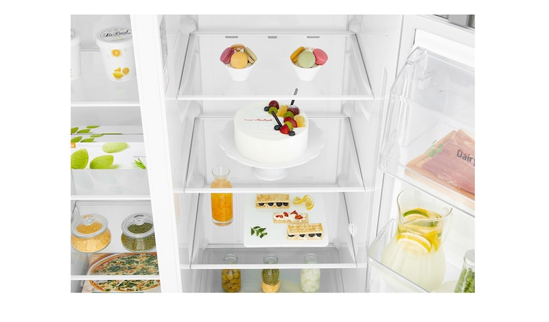 LG Réfrigérateur Américain | 591L | Compresseur Linéaire  | Total No Frost | Smart Diagnosis | F, LG GSL360ICEZ