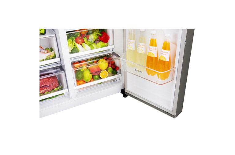 LG Réfrigérateur Américain | 591L | Compresseur Linéaire  | Total No Frost | Smart Diagnosis | F, LG GSL360ICEZ