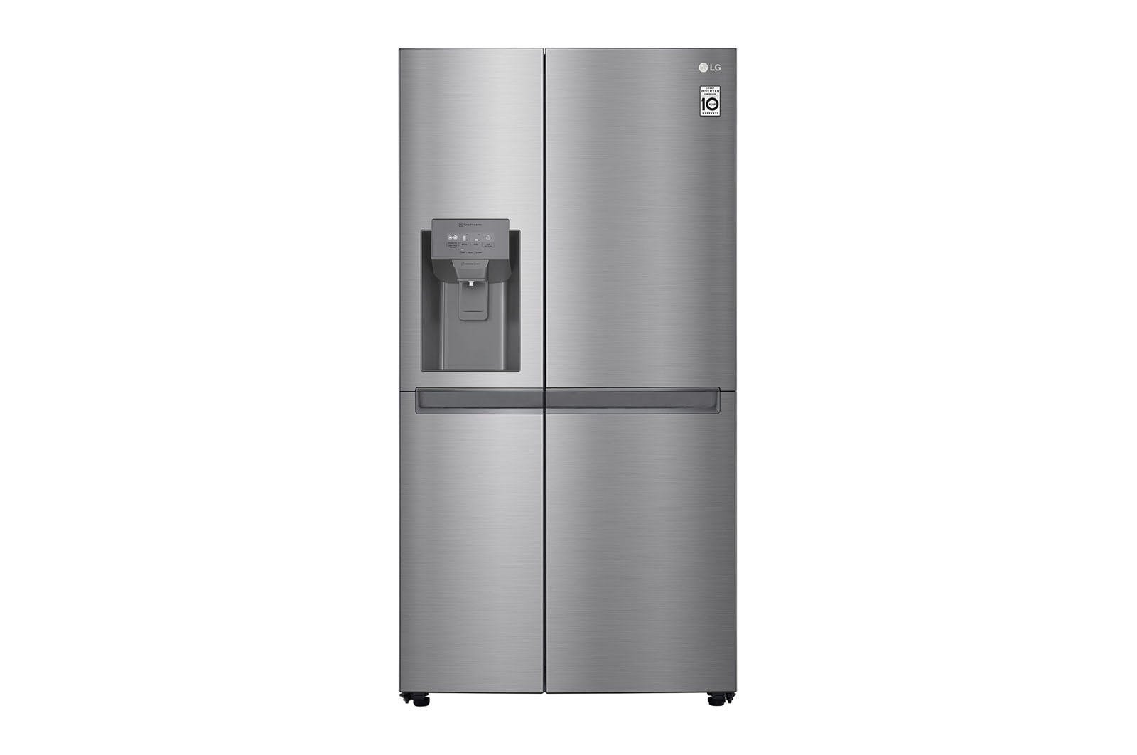 Vue avant de Réfrigérateur Américain | 625L | Compresseur Inverter | Total No Frost | Moist Balance Crisper | F LG GSL480PZXV