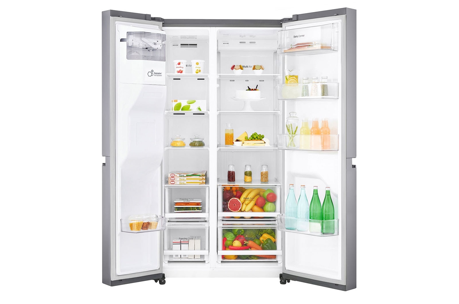 LG Réfrigérateur Américain | 625L | Compresseur Inverter | Total No Frost | Moist Balance Crisper | F, LG GSL480PZXV