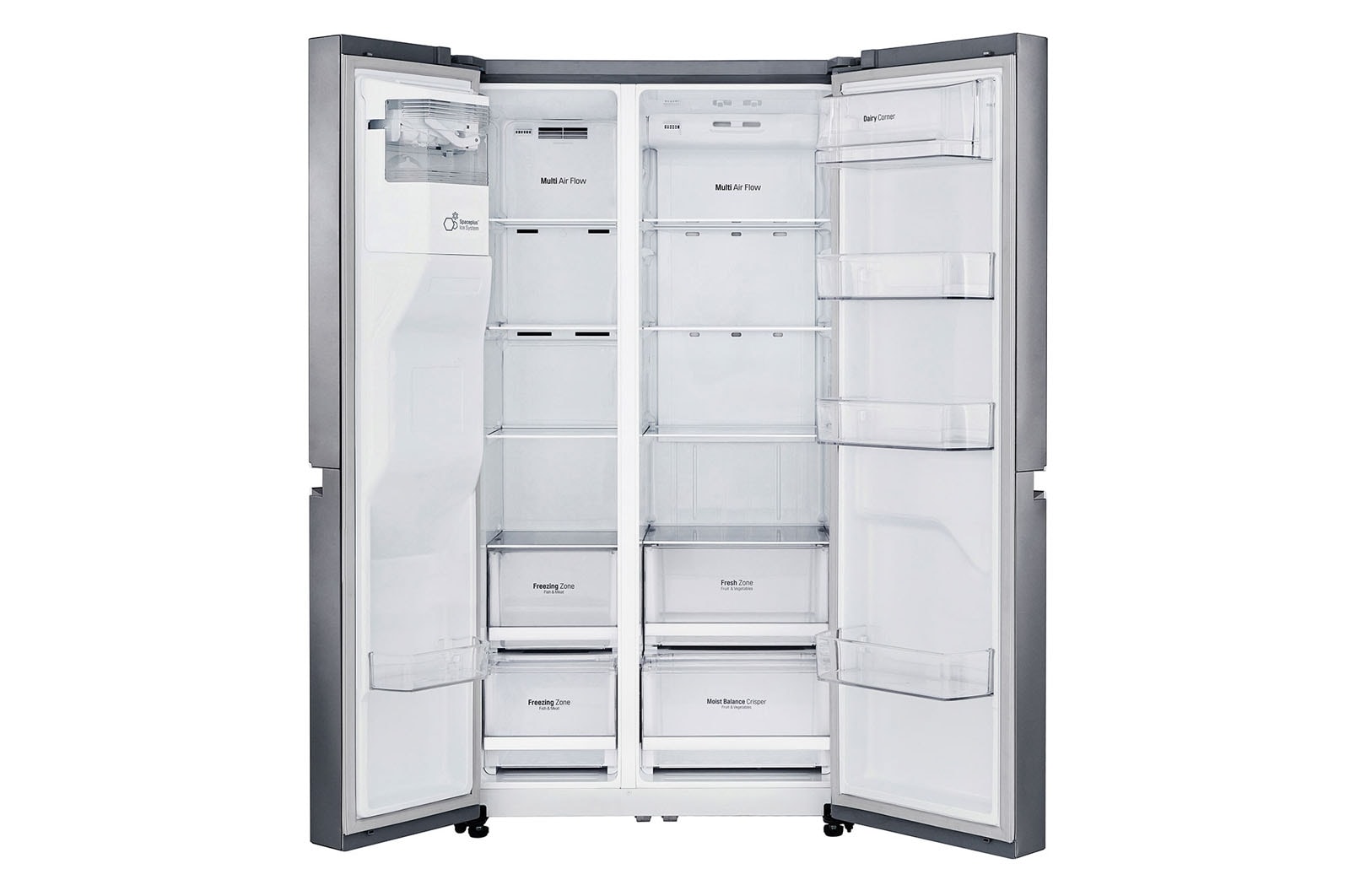 LG Réfrigérateur Américain | 625L | Compresseur Inverter | Total No Frost | Moist Balance Crisper | F, LG GSL480PZXV