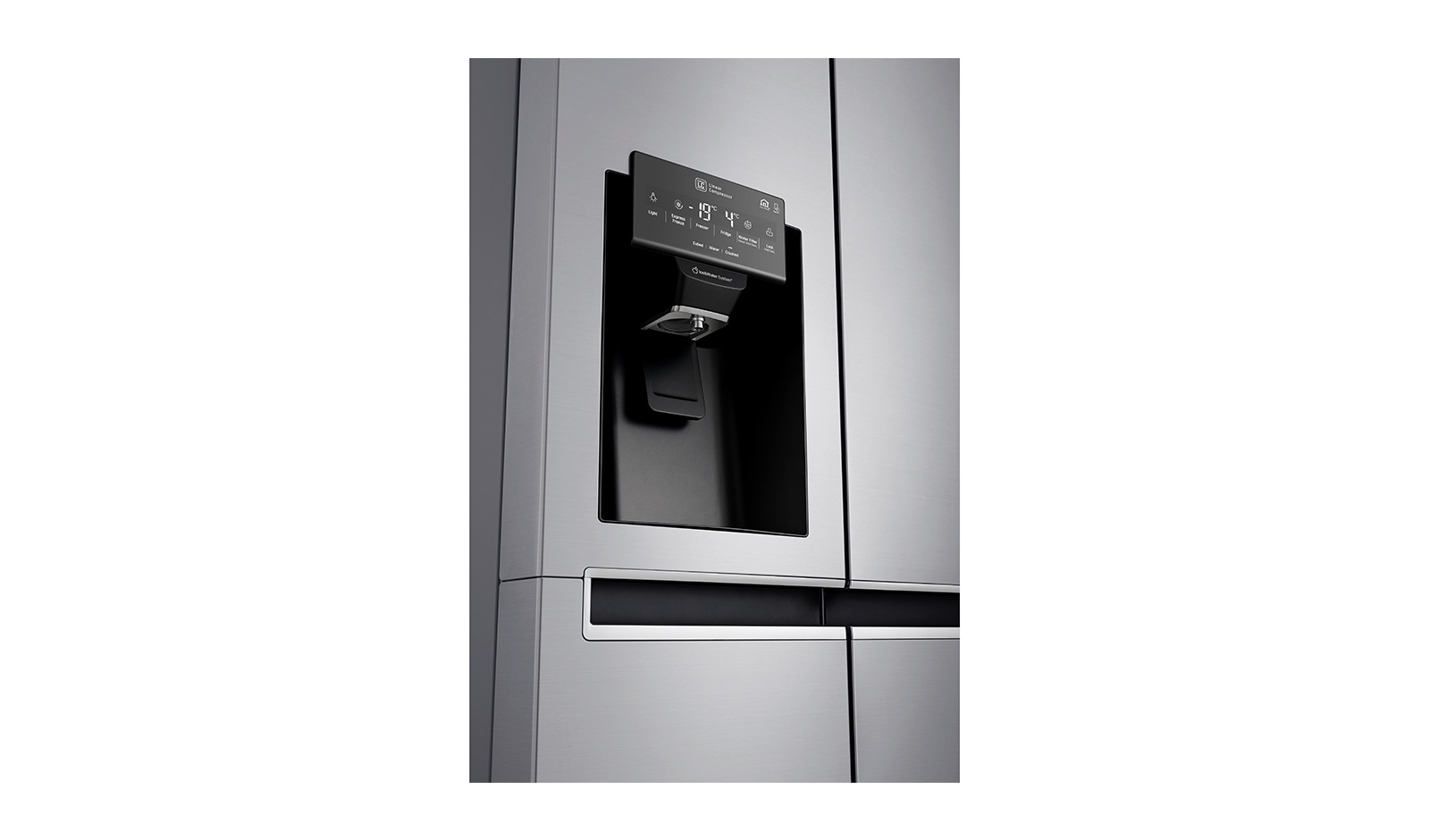 LG Réfrigérateur Américain | 625L | Compresseur linéaire | Total No Frost | Smart Diagnosis | Moist Balance Crisper | F, LG GSL6611PS