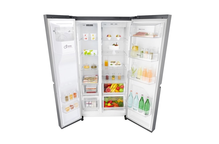 LG Réfrigérateur Américain | 601L | Compresseur Linéaire  | Total No Frost | Smart Diagnosis | A+, LG GSL6621PS