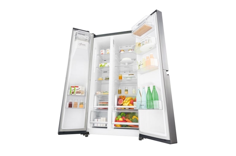 LG Réfrigérateur Américain | 601L | Compresseur Linéaire  | Total No Frost | Smart Diagnosis | A+, LG GSL6621PS