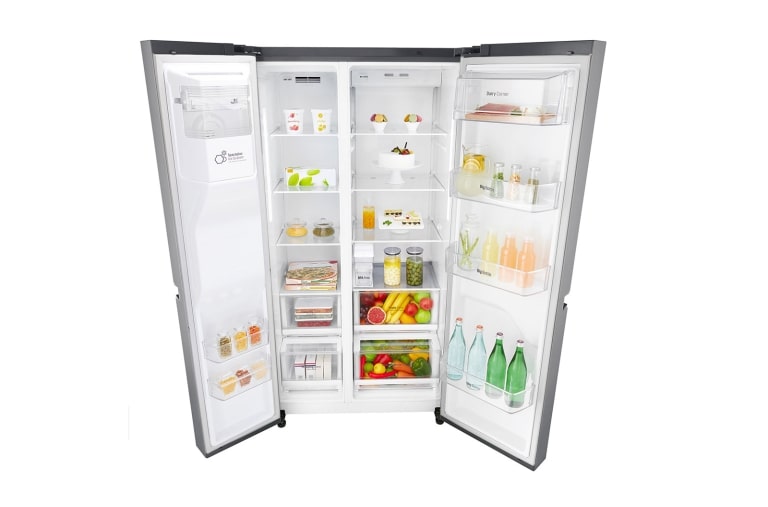 LG Réfrigérateur Américain | 625L | Compresseur Linéaire | Eau'tonome | Total No Frost | Smart Diagnosis | F, LG GSL6661PS