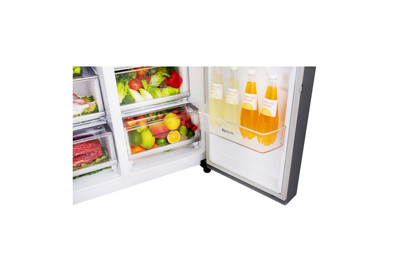 LG Réfrigérateur Américain | 625L | Compresseur Linéaire | Total No Frost | F, LG GSL6681PS