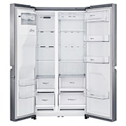 LG Réfrigérateur Américain | 625L | Compresseur Linéaire | Total No Frost | Smart Diagnosis | F | Finition des clayettes Alu, LG GSL6691PS